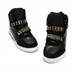 Sneakers Homme Luxe Fashion Basket Hype Style strap Noir Black